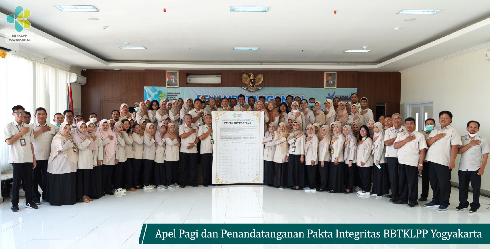 Penandatangan Pakta Integritas Pegawai BBTKLPP Yogyakarta